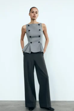 TOP CUELLO BARCO BOTONES