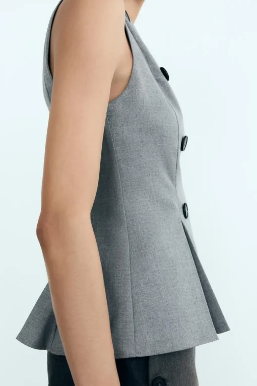 TOP CUELLO BARCO BOTONES