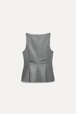 TOP CUELLO BARCO BOTONES