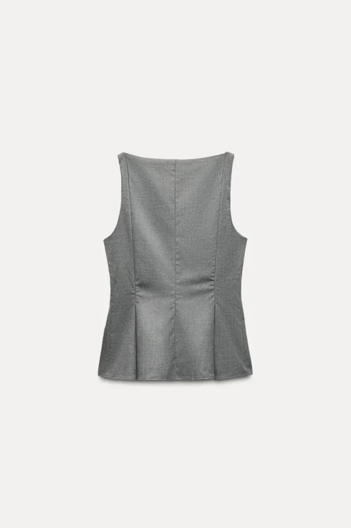 TOP CUELLO BARCO BOTONES