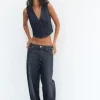 TOP DENIM TRF