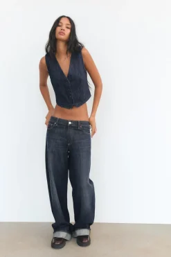 TOP DENIM TRF