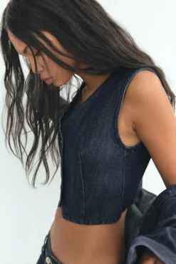 TOP DENIM TRF