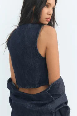 TOP DENIM TRF