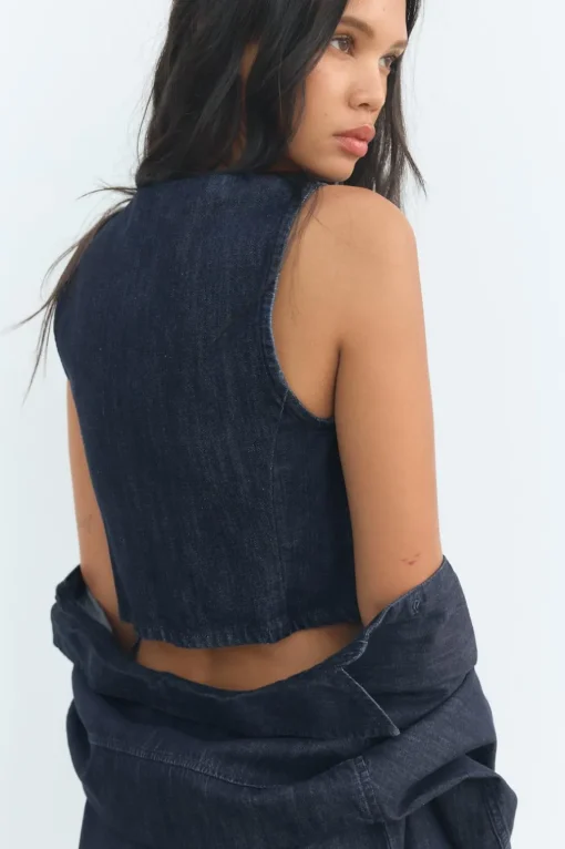 TOP DENIM TRF
