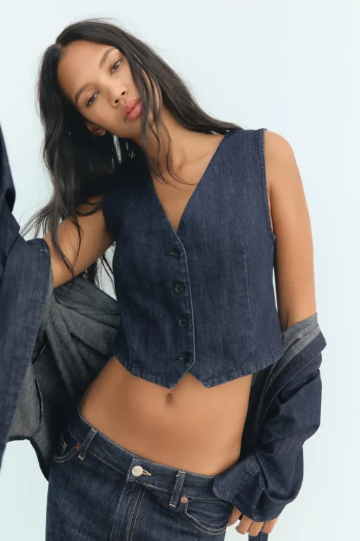 TOP DENIM TRF