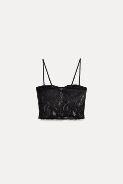 TOP ENCAJE TERCIOPELO
