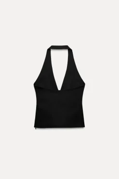 TOP HALTER FRUNCES