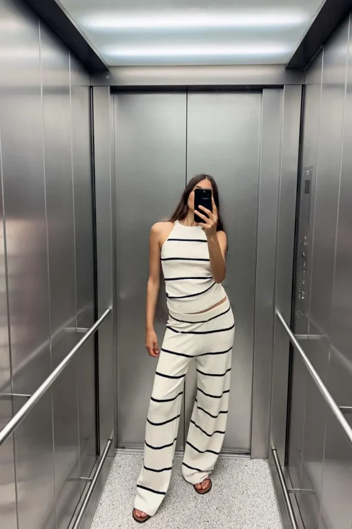 TOP HALTER PUNTO CORTADO