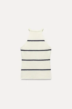 TOP HALTER PUNTO CORTADO