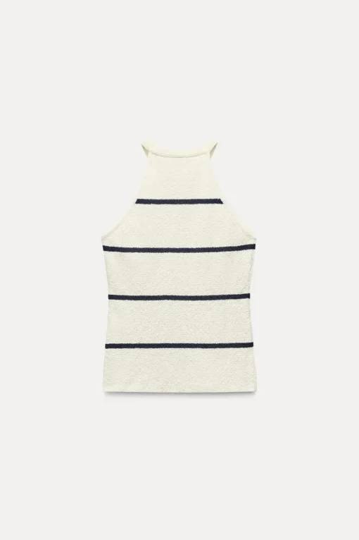 TOP HALTER PUNTO CORTADO