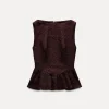 TOP JACQUARD VOLANTE
