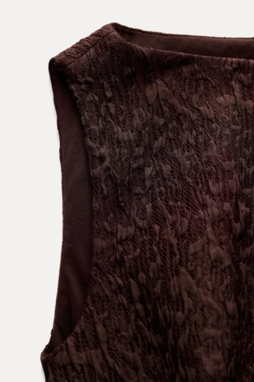 TOP JACQUARD VOLANTE