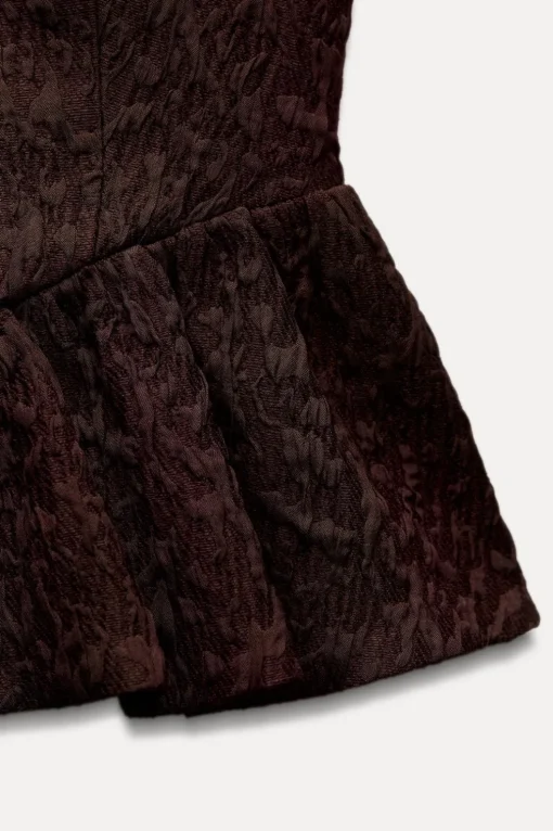 TOP JACQUARD VOLANTE
