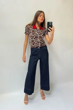 TOP PUNTO ESTAMPADO ANIMAL