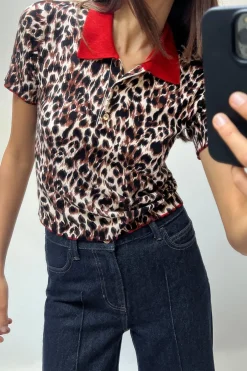 TOP PUNTO ESTAMPADO ANIMAL