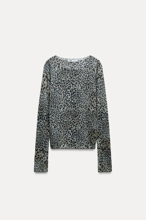 TOP PUNTO ESTAMPADO ANIMAL