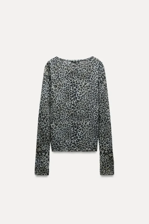 TOP PUNTO ESTAMPADO ANIMAL