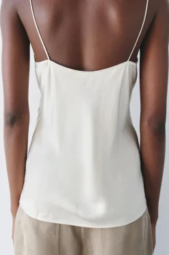 TOP SATINADO ENCAJE ZW COLLECTION