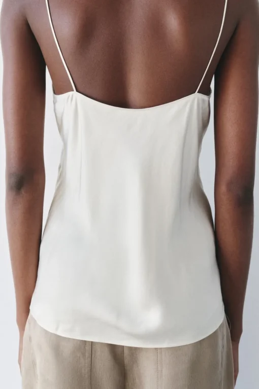TOP SATINADO ENCAJE ZW COLLECTION