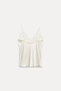TOP SATINADO ENCAJE ZW COLLECTION