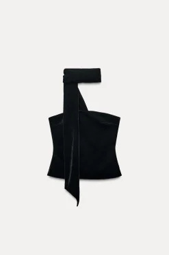 TOP TERCIOPELO FOULARD