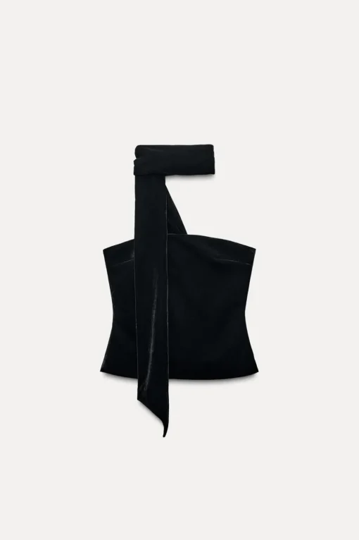 TOP TERCIOPELO FOULARD