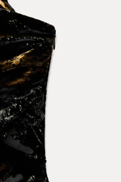 TOP TERCIOPELO FOULARD