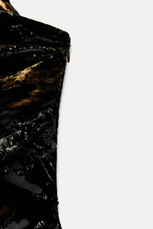 TOP TERCIOPELO FOULARD