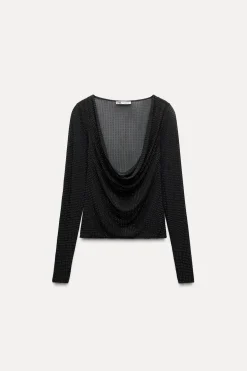 TOP TUL STRASS