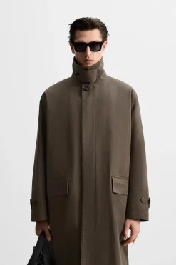 TRENCH EFECTO ENCERADO