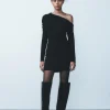 VESTIDO ASIMÉTRICO PLIEGUES