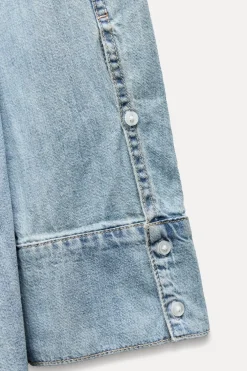 VESTIDO CAMISERO DENIM TRF