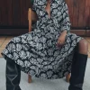 VESTIDO CAMISERO ESTAMPADO ZW COLLECTION