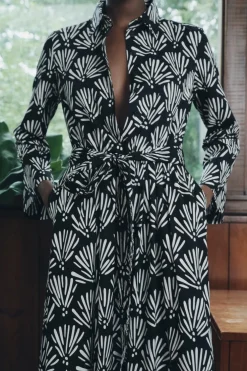 VESTIDO CAMISERO ESTAMPADO ZW COLLECTION