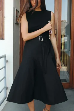 VESTIDO COMBINADO CINTURÓN