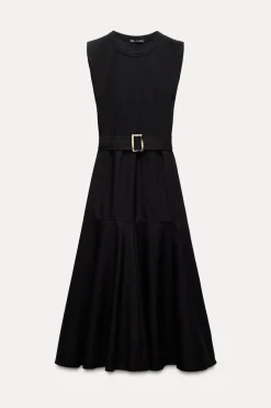 VESTIDO COMBINADO CINTURÓN