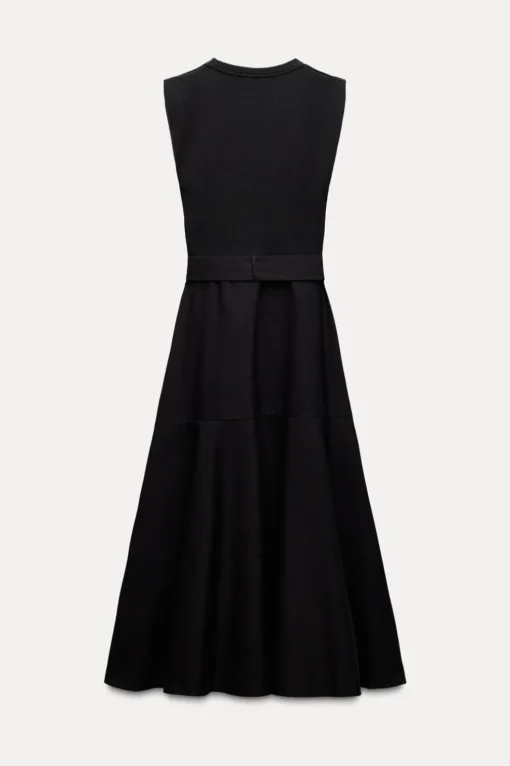 VESTIDO COMBINADO CINTURÓN