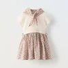 VESTIDO COMBINADO CON BANDANA ANIMAL PRINT