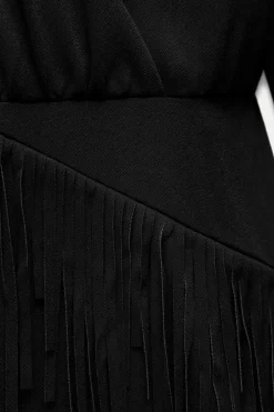VESTIDO COMBINADO FLECOS ZW COLLECTION