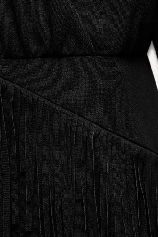 VESTIDO COMBINADO FLECOS ZW COLLECTION