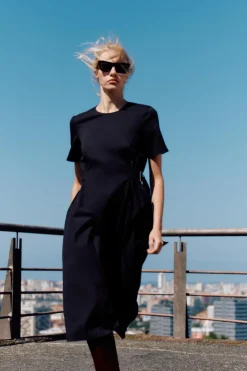 VESTIDO COMBINADO HEBILLAS