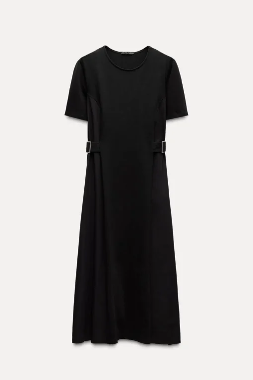 VESTIDO COMBINADO HEBILLAS