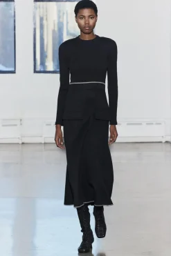 VESTIDO COMBINADO PESPUNTES
