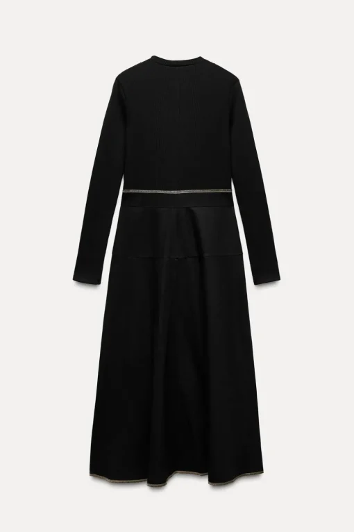 VESTIDO COMBINADO PESPUNTES