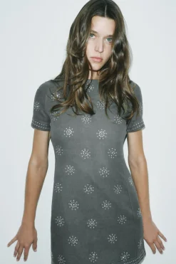 VESTIDO CORTO BRILLOS ZW COLLECTION