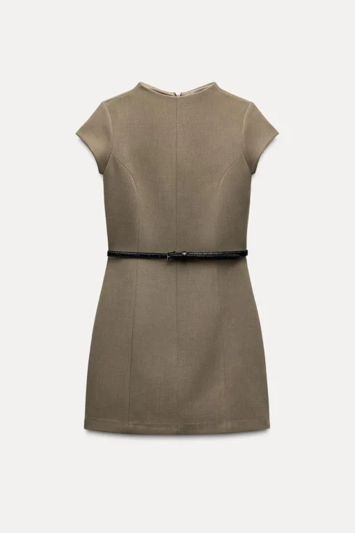 VESTIDO CORTO CINTURÓN
