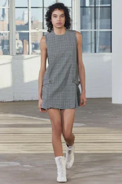 VESTIDO CORTO CUADROS ZW COLLECTION