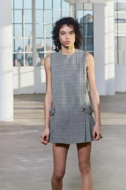 VESTIDO CORTO CUADROS ZW COLLECTION