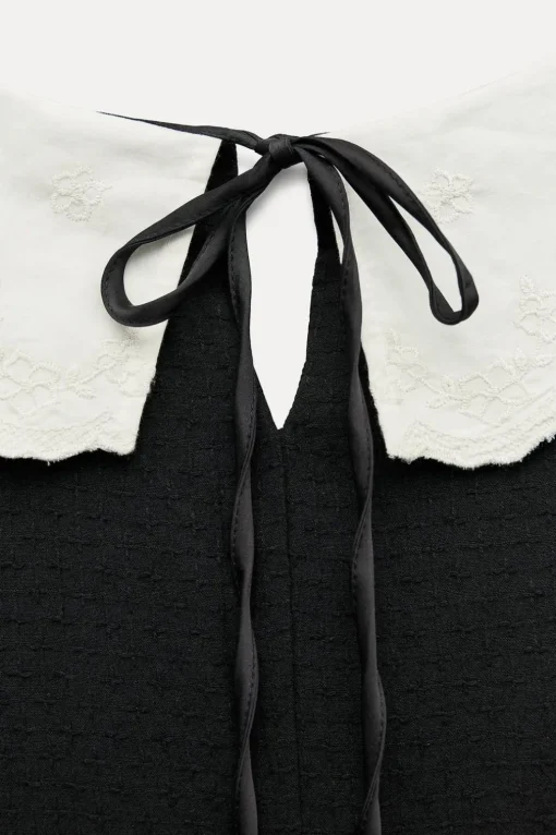 VESTIDO CORTO CUELLO BOBO